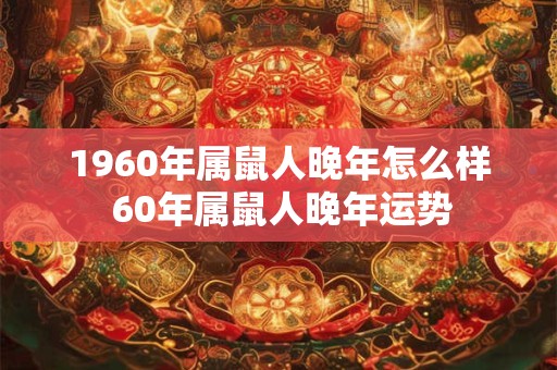 1960年属鼠人晚年怎么样 60年属鼠人晚年运势 1960年属鼠人晚年怎么样 60年属鼠人晚年运势