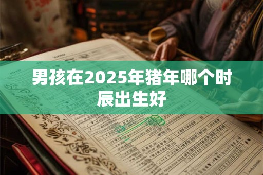 男孩在2025年猪年哪个时辰出生好