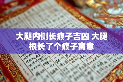 大腿内侧长瘊子吉凶 大腿根长了个瘊子寓意