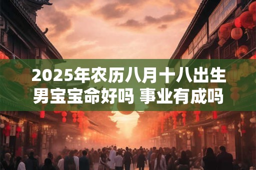 2025年农历八月十八出生男宝宝命好吗 事业有成吗