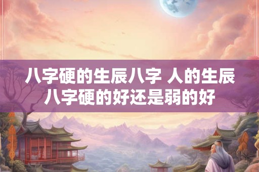 八字硬的生辰八字 人的生辰八字硬的好还是弱的好