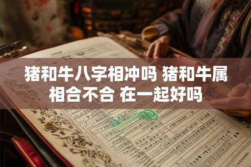 猪和牛八字相冲吗 猪和牛属相合不合 在一起好吗