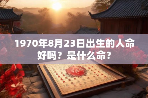 1970年8月23日出生的人命好吗？是什么命？