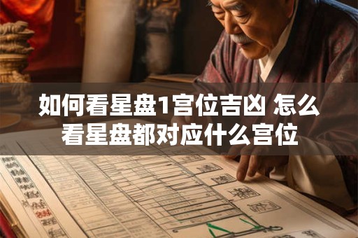 如何看星盘1宫位吉凶 怎么看星盘都对应什么宫位