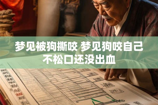 梦见被狗撕咬 梦见狗咬自己不松口还没出血