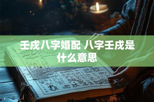 壬戌八字婚配 八字壬戌是什么意思