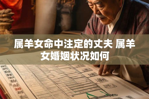 属羊女命中注定的丈夫 属羊女婚姻状况如何