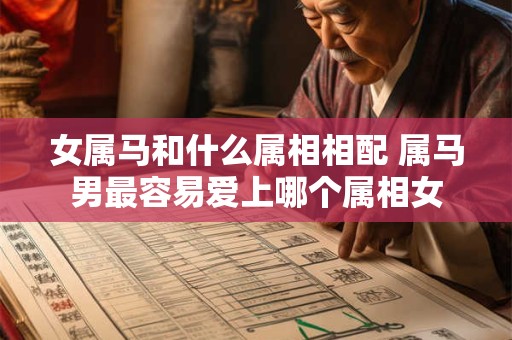 女属马和什么属相相配 属马男最容易爱上哪个属相女
