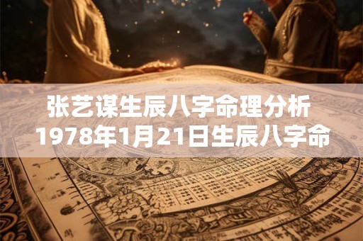 张艺谋生辰八字命理分析 1978年1月21日生辰八字命理