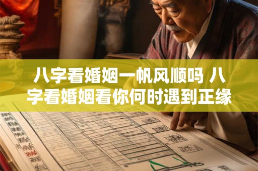 八字看婚姻一帆风顺吗 八字看婚姻看你何时遇到正缘