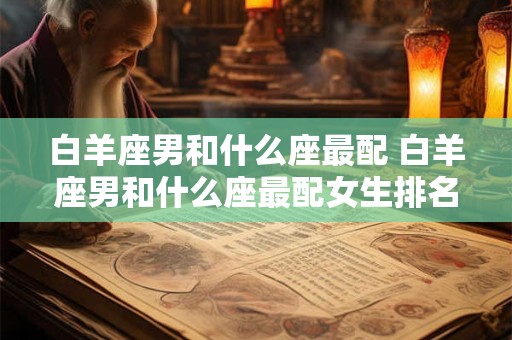 白羊座男和什么座最配 白羊座男和什么座最配女生排名
