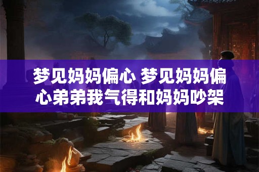 梦见妈妈偏心 梦见妈妈偏心弟弟我气得和妈妈吵架