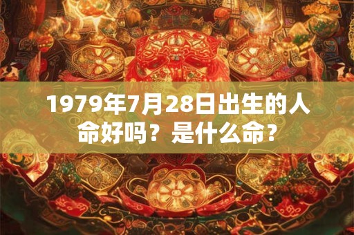 1979年7月28日出生的人命好吗？是什么命？