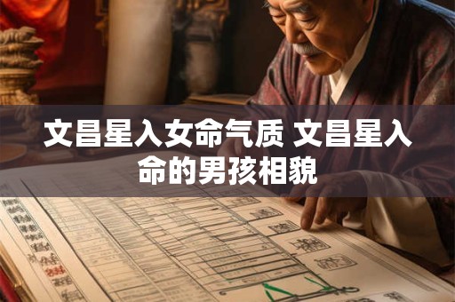 文昌星入女命气质 文昌星入命的男孩相貌