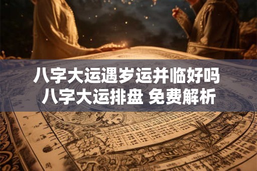 八字大运遇岁运并临好吗 八字大运排盘 免费解析