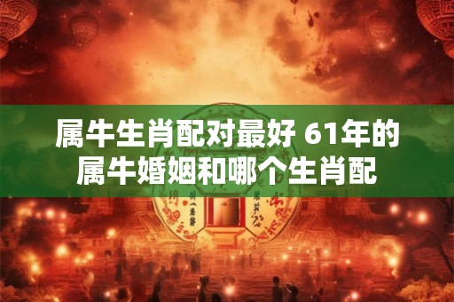 属牛生肖配对最好 61年的属牛婚姻和哪个生肖配