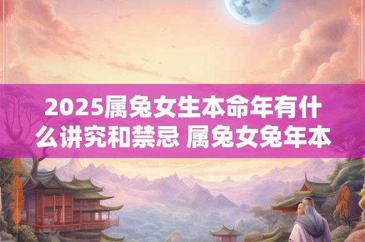 2026属兔女生本命年有什么讲究和禁忌 属兔女兔年本命年需要注意什么
