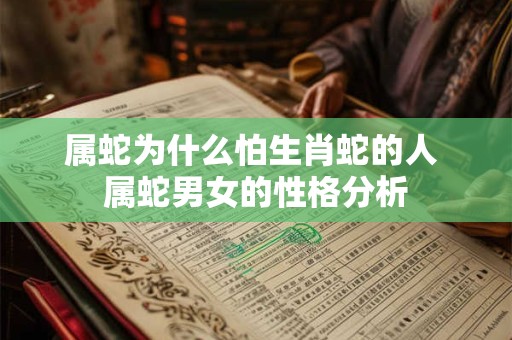 属蛇为什么怕生肖蛇的人 属蛇男女的性格分析