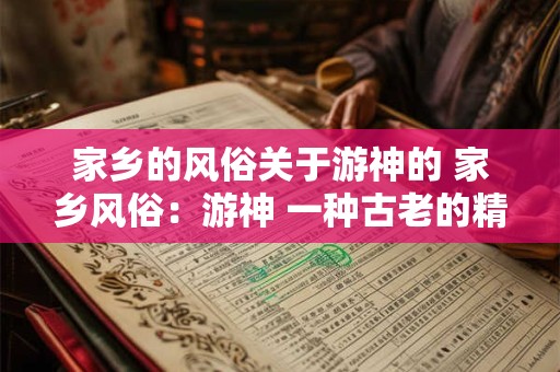家乡的风俗关于游神的 家乡风俗：游神 一种古老的精神传承