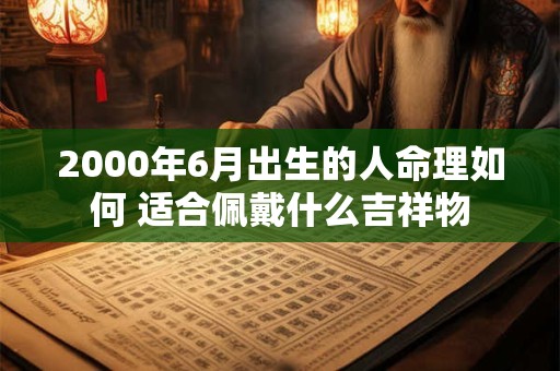2000年6月出生的人命理如何 适合佩戴什么吉祥物 2000年6月出生的人命理如何 适合佩戴什么吉祥物