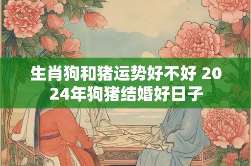生肖狗和猪运势好不好 2024年狗猪结婚好日子