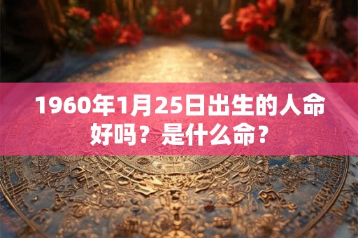 1960年1月25日出生的人命好吗？是什么命？