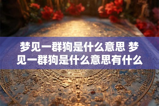 梦见一群狗是什么意思 梦见一群狗是什么意思有什么预兆