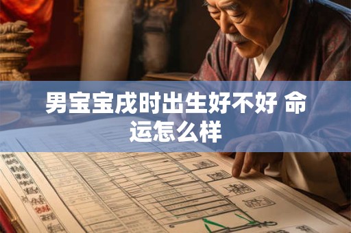 男宝宝戌时出生好不好 命运怎么样