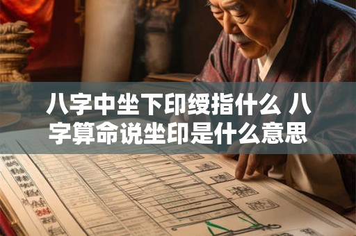 八字中坐下印绶指什么 八字算命说坐印是什么意思