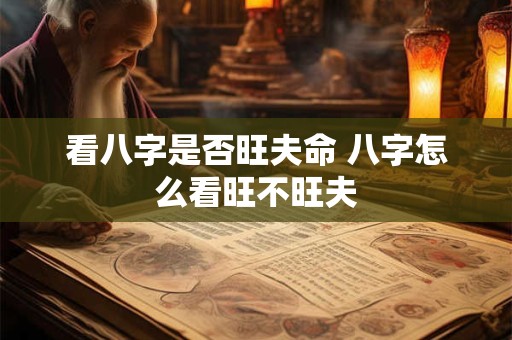 看八字是否旺夫命 八字怎么看旺不旺夫