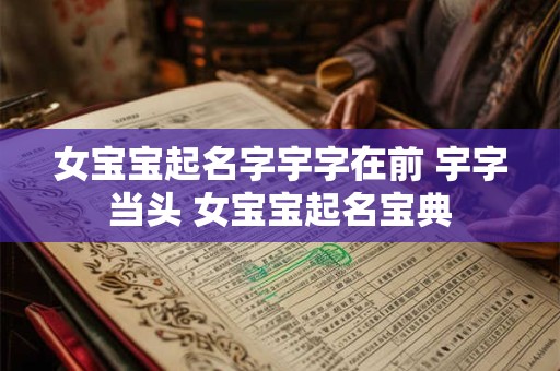 女宝宝起名字宇字在前 宇字当头 女宝宝起名宝典