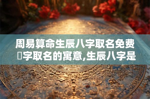 周易算命生辰八字取名免费 垳字取名的寓意,生辰八字是什么