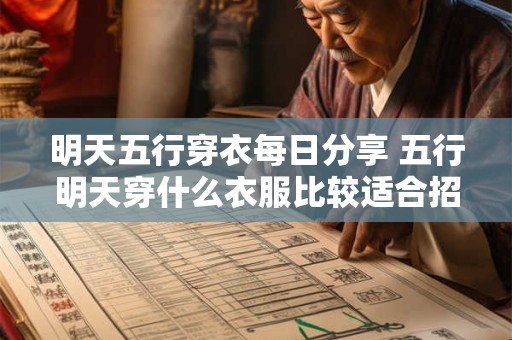 明天五行穿衣每日分享 五行明天穿什么衣服比较适合招财