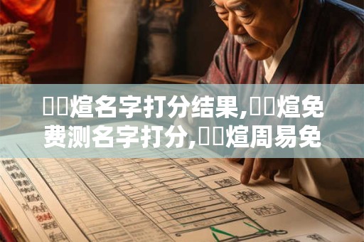 楊旻煊名字打分结果,楊旻煊免费测名字打分,楊旻煊周易免费测名字打分