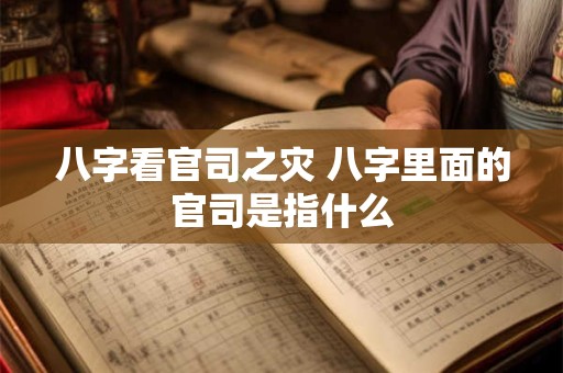 八字看官司之灾 八字里面的官司是指什么