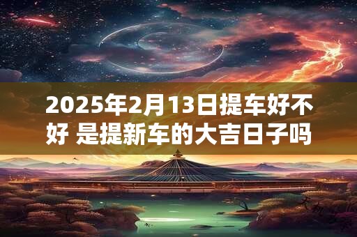 2025年2月13日提车好不好 是提新车的大吉日子吗