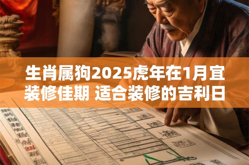 生肖属狗2025虎年在1月宜装修佳期 适合装修的吉利日子