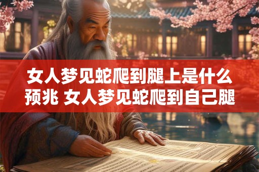 女人梦见蛇爬到腿上是什么预兆 女人梦见蛇爬到自己腿上有什么预兆