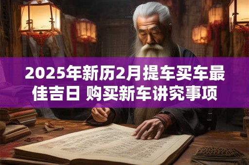 2025年新历2月提车买车最佳吉日 购买新车讲究事项