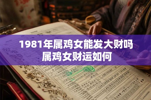 1981年属鸡女能发大财吗 属鸡女财运如何
