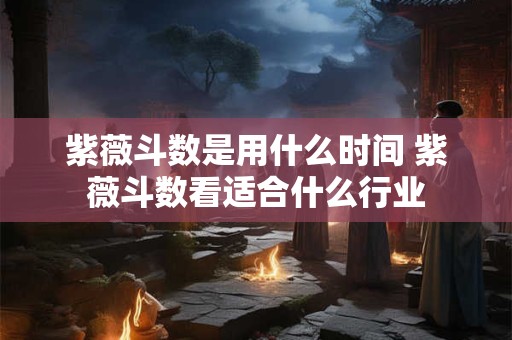 紫薇斗数是用什么时间 紫薇斗数看适合什么行业