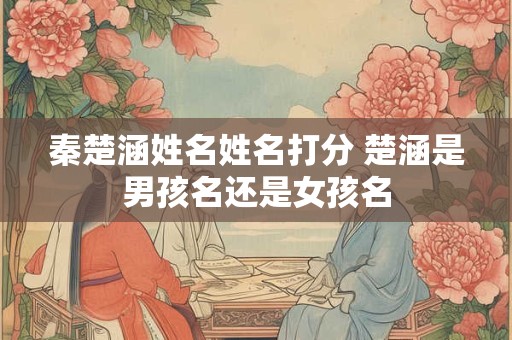 秦楚涵姓名姓名打分 楚涵是男孩名还是女孩名