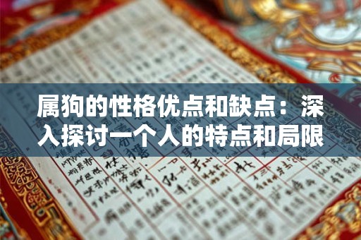 属狗的性格优点和缺点：深入探讨一个人的特点和局限