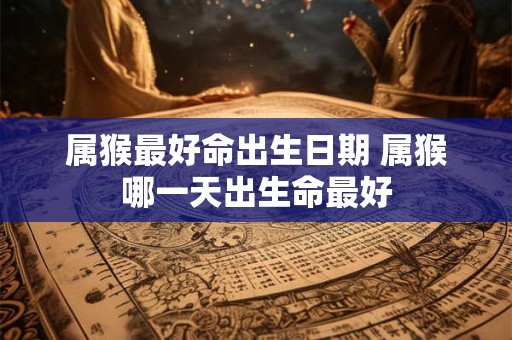 属猴最好命出生日期 属猴哪一天出生命最好