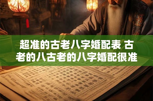 详细阅读:超准的古老八字婚配表 古老的八古老的八字婚配很准哦 超准的古老八字婚配表 古老的八古老的八字婚配很准哦