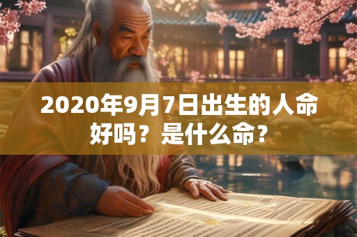 2020年9月7日出生的人命好吗？是什么命？