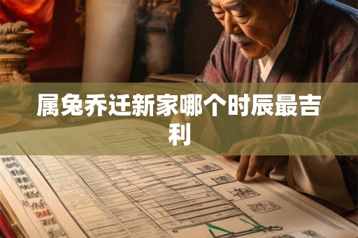 属兔乔迁新家哪个时辰最吉利