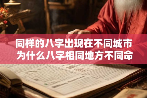 同样的八字出现在不同城市 为什么八字相同地方不同命运不同