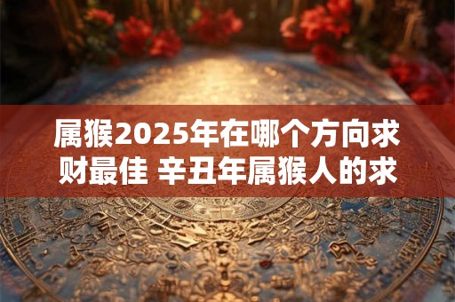 属猴2025年在哪个方向求财最佳 辛丑年属猴人的求财方位