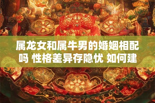 属龙女和属牛男的婚姻相配吗 性格差异存隐忧 如何建立幸福的婚姻关系